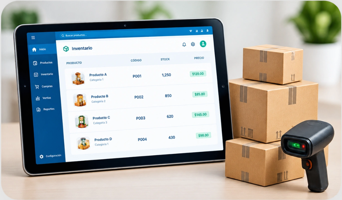 Ilustración del control de inventario