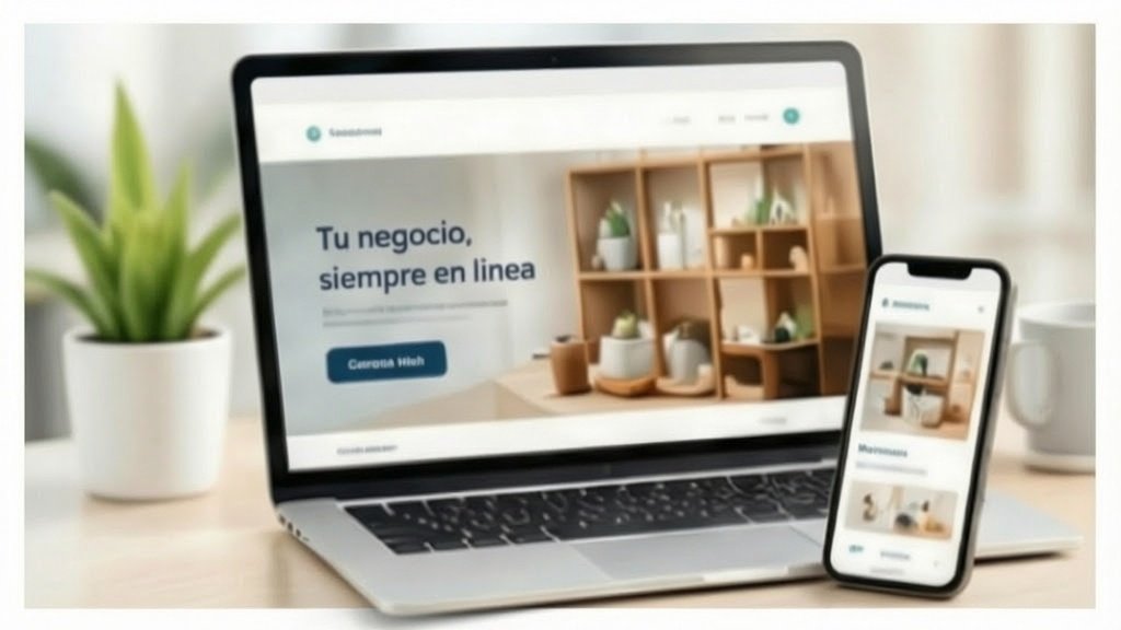 Diseño de página web adaptable a computadora, tablet y teléfono